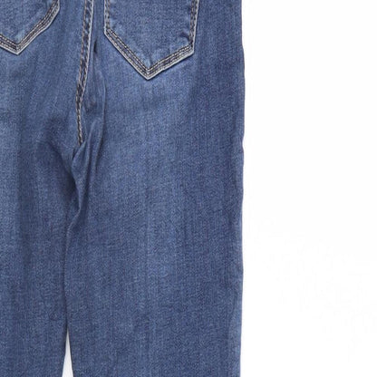 Womens UK Size 8 Preworn Regular Fit Skinny Blue Jeans