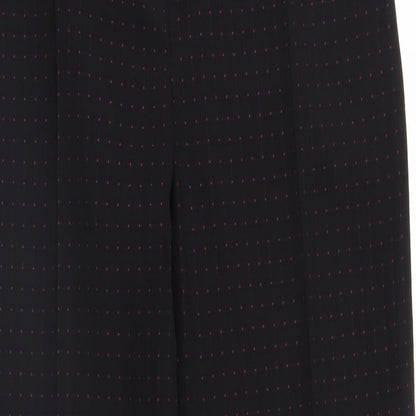 Kerio Womens Black Polka Dot  Trousers  Size 12 L29 in