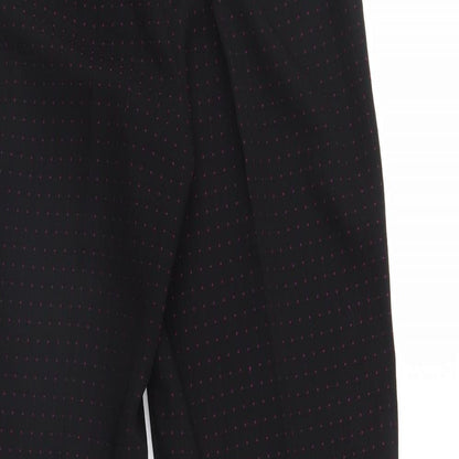 Kerio Womens Black Polka Dot  Trousers  Size 12 L29 in