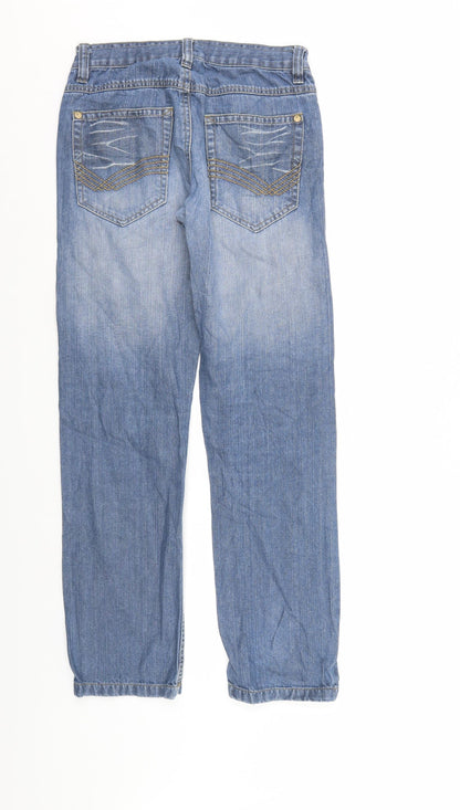 Mens UK Size L Tom Taylor Regular Fit Straight Blue Jeans