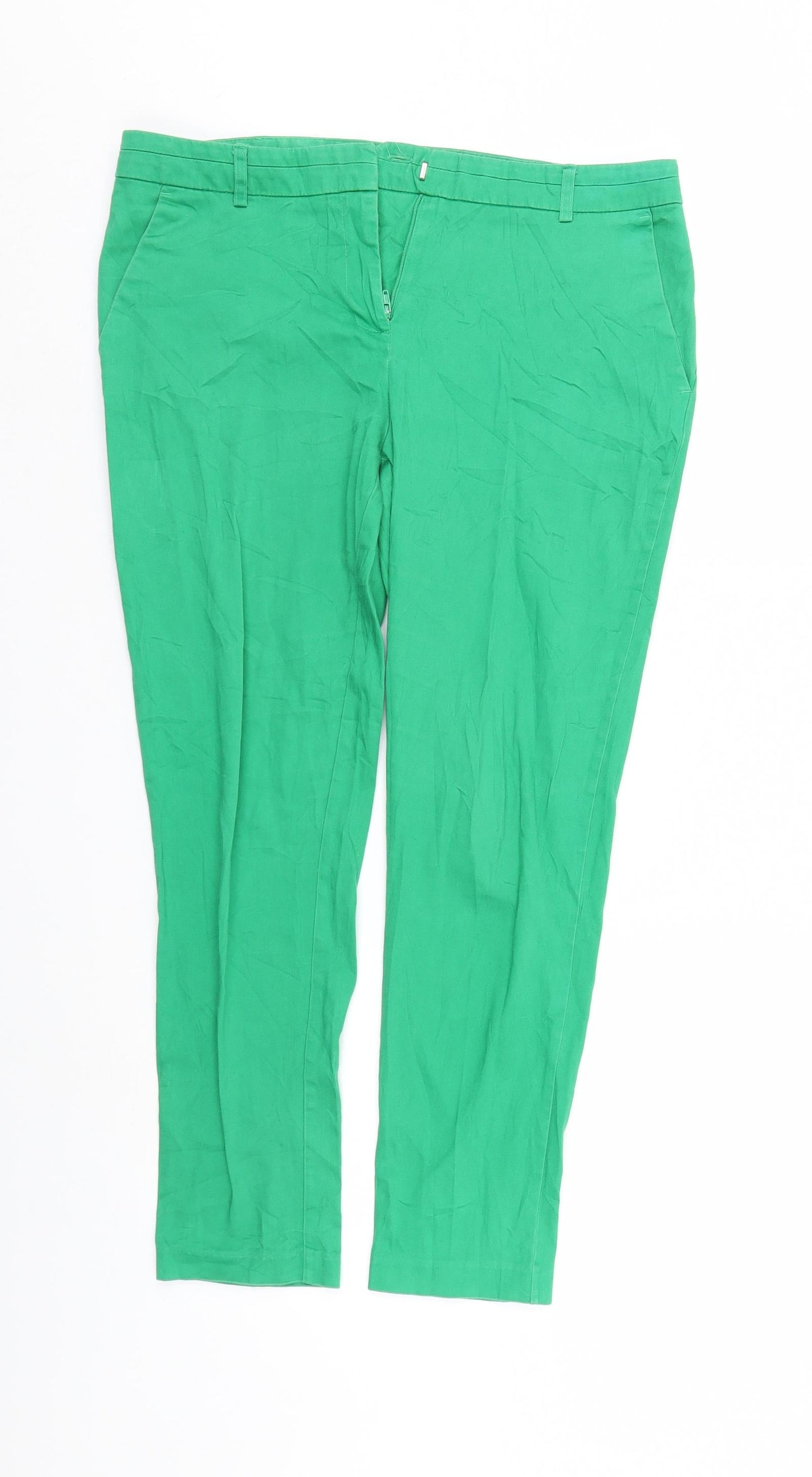 Womens UK Size 10 Atmosphere Regular Fit Sweatpants Green Trousers