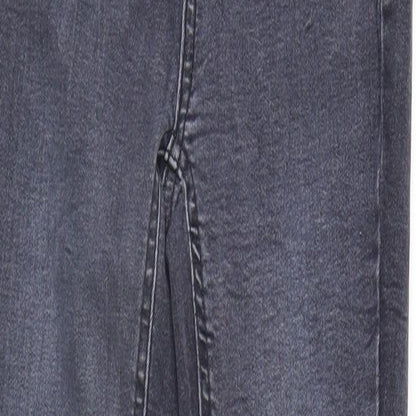 New Look Womens Black  Denim Tapered Jeans Size 6 L27 in