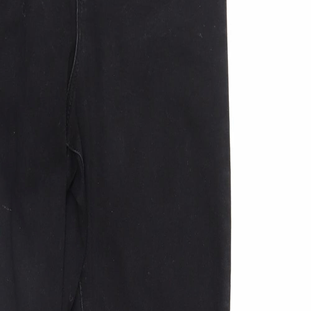 Primark Womens Black  Denim Tapered Jeans Size 12 L28 in