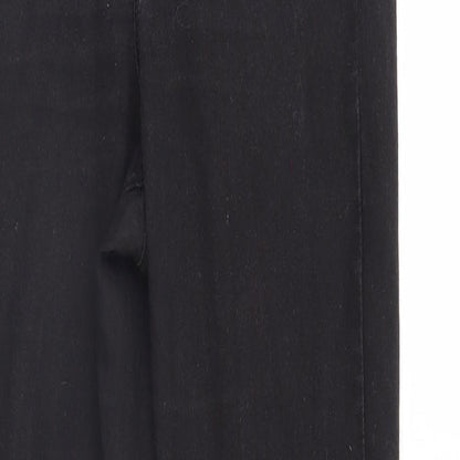 Denim & Co. Womens Black  Denim Straight Jeans Size 10 L28 in