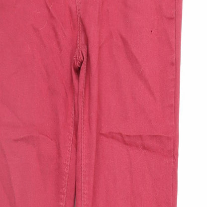 Denim & Co. Womens Red  Denim Skinny Jeans Size 8 L31 in