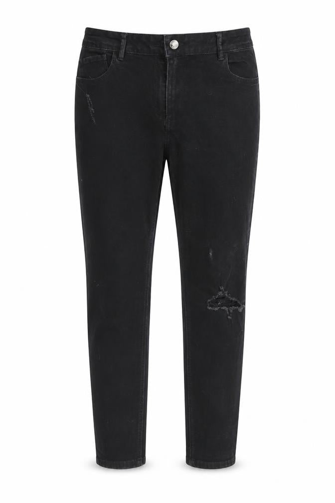 Womens Black  Denim Straight Jeans Size 12 L26 in