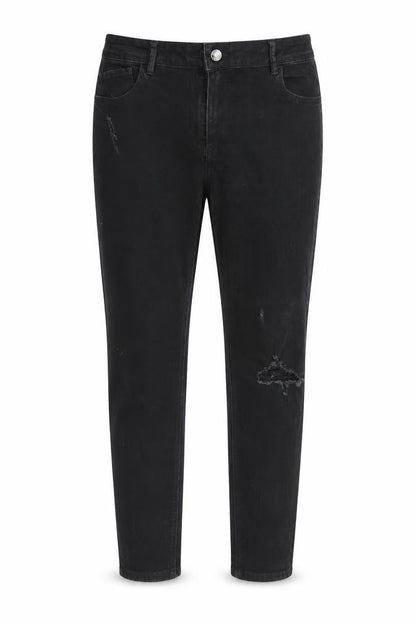 Womens Black  Denim Straight Jeans Size 12 L26 in