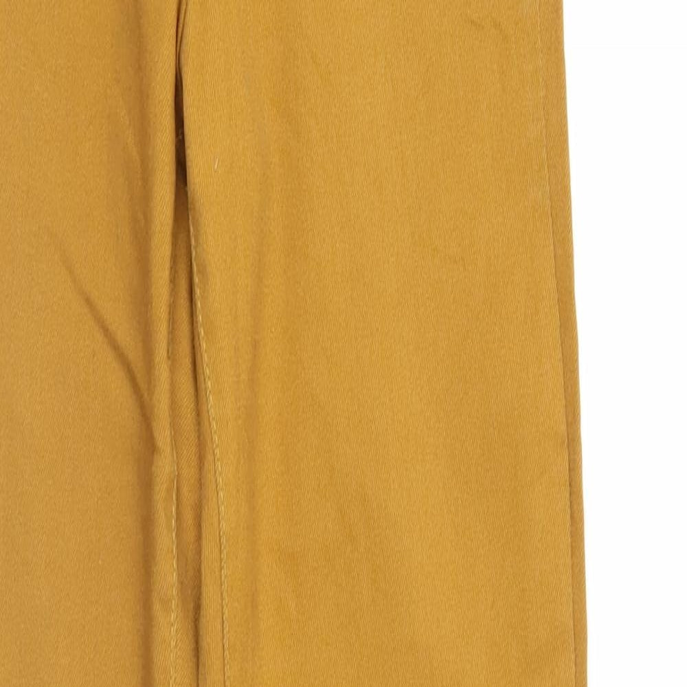 Womens UK Size 6 H&M Regular Fit  Gold Trousers