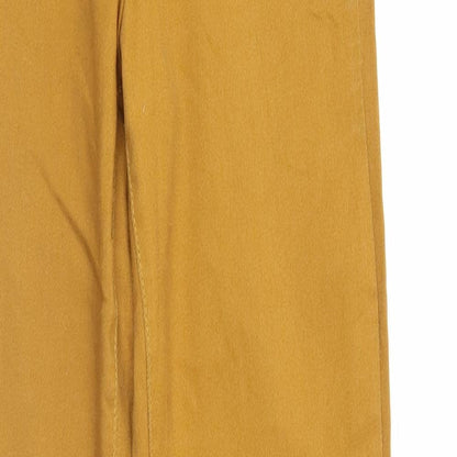 Womens UK Size 6 H&M Regular Fit  Gold Trousers