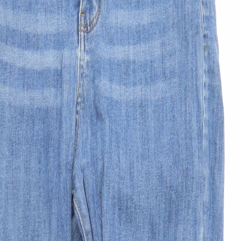 Femme Luxe Womens Blue  Denim Straight Jeans Size 10 L28 in