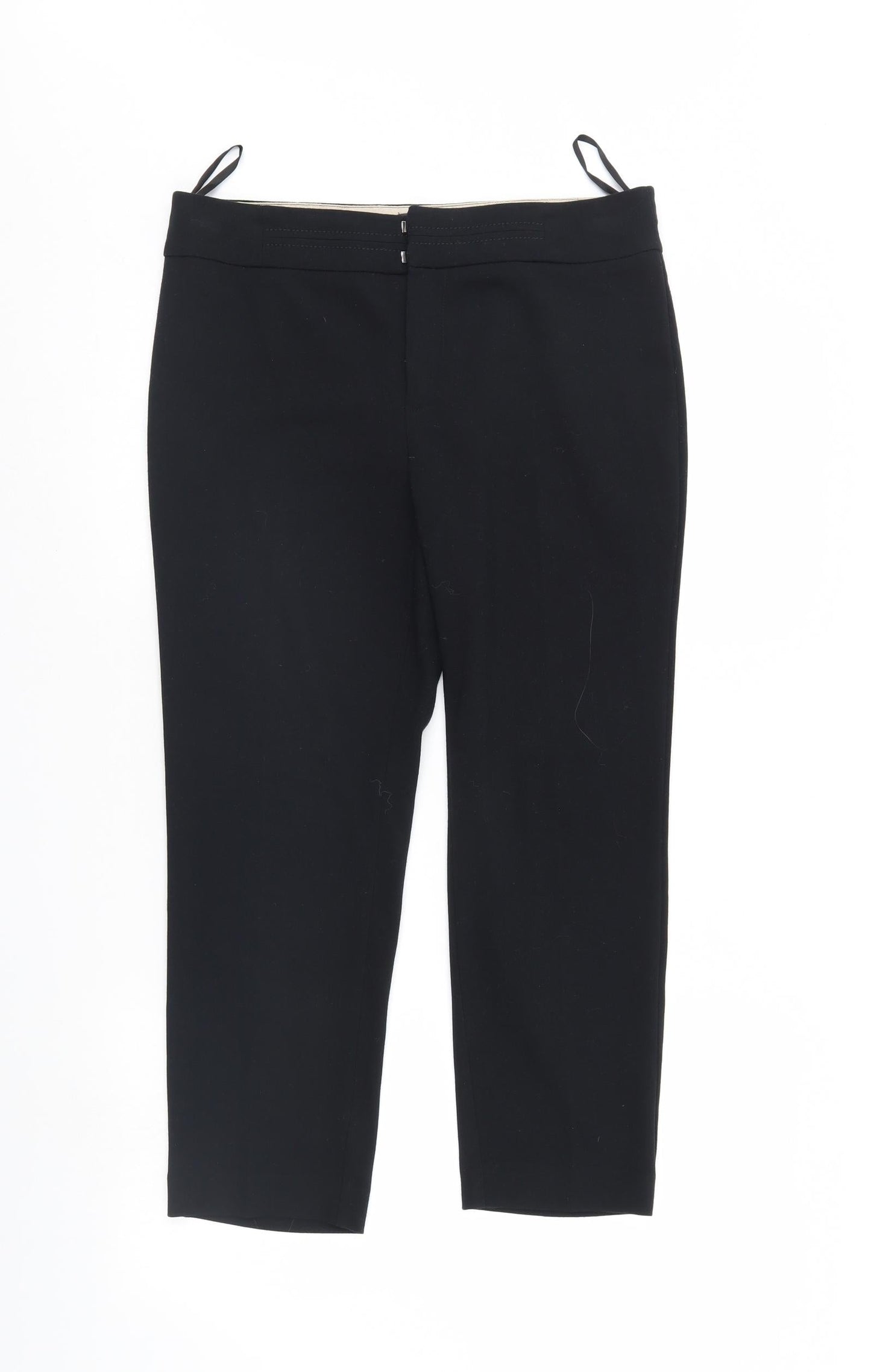 Womens UK Size 10 M&S Regular Fit  Black Trousers