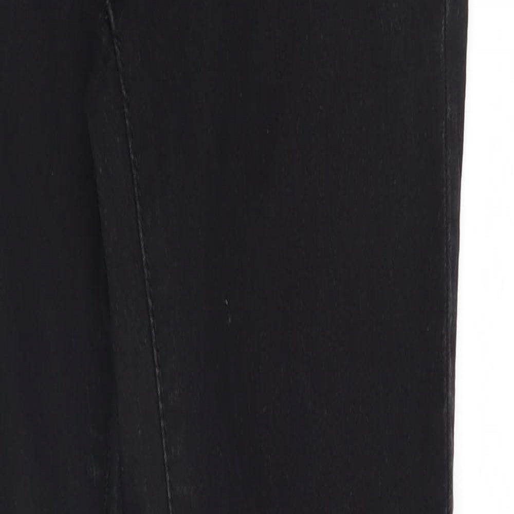 Denim & Co. Womens Black  Denim Jegging Jeans Size 8 L29 in