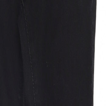 Denim & Co. Womens Black  Denim Jegging Jeans Size 8 L29 in