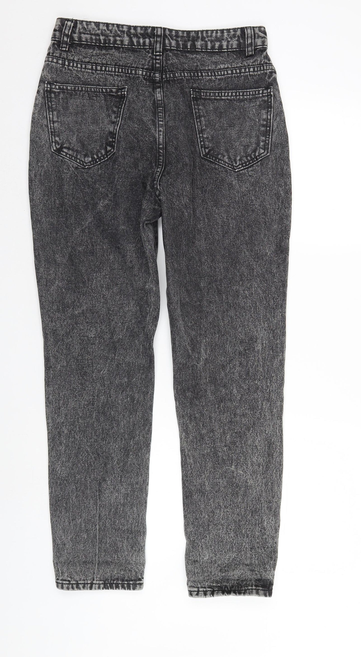 SheIn Womens Grey  Denim Straight Jeans Size 8 L29 in - FADED LOOK