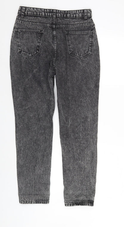 SheIn Womens Grey  Denim Straight Jeans Size 8 L29 in - FADED LOOK
