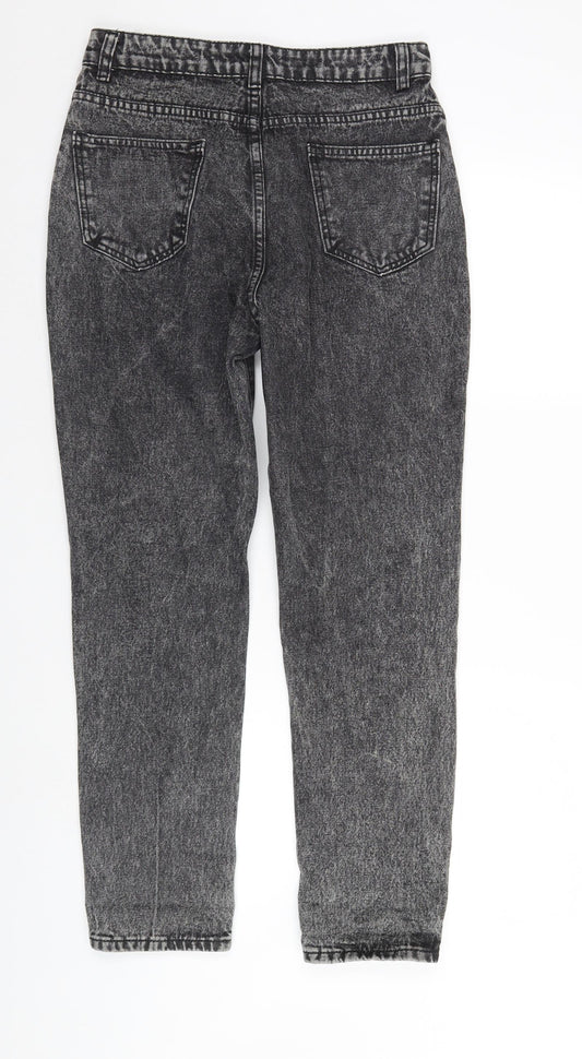 SheIn Womens Grey  Denim Straight Jeans Size 8 L29 in - FADED LOOK