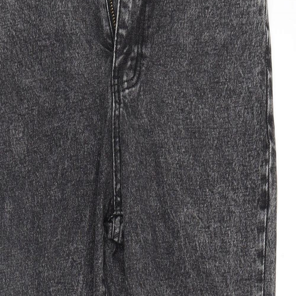 SheIn Womens Grey  Denim Straight Jeans Size 8 L29 in - FADED LOOK