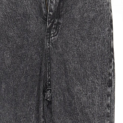 SheIn Womens Grey  Denim Straight Jeans Size 8 L29 in - FADED LOOK