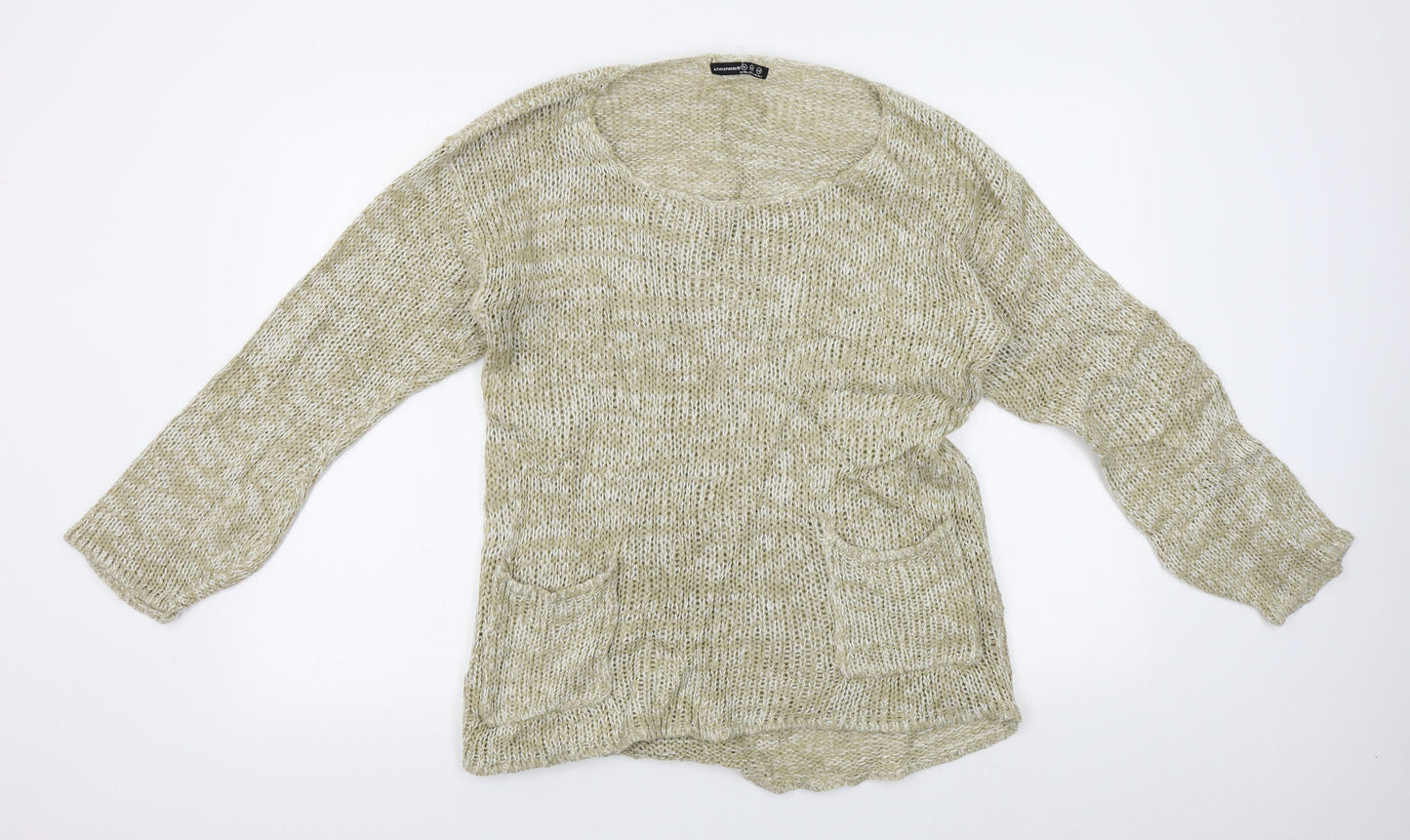 Womens UK Size 16 Atmosphere Beige Pullover Jumper