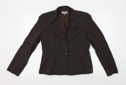 M&S Womens Brown   Jacket Blazer Size 12