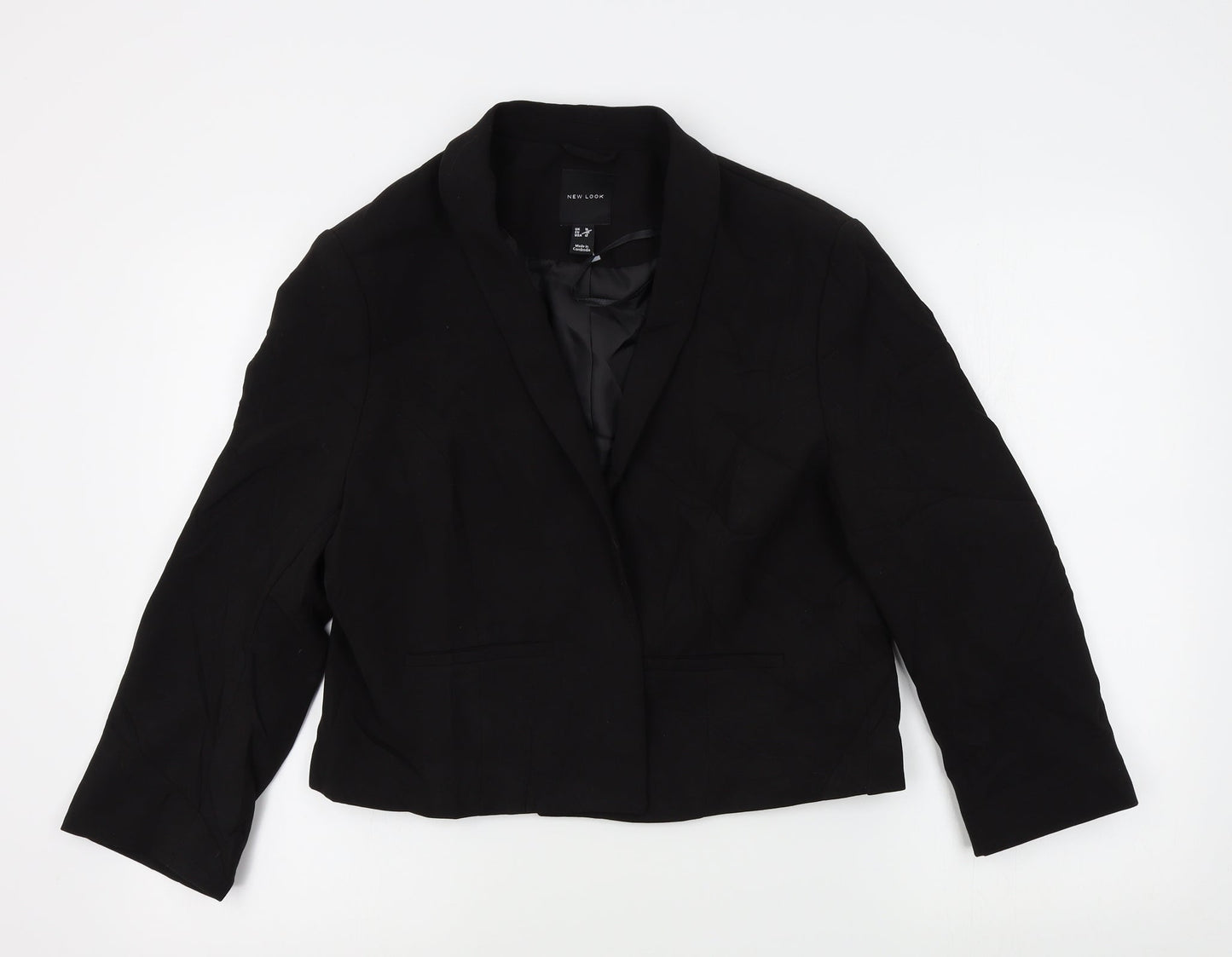 New Look Womens Black   Jacket Blazer Size 16
