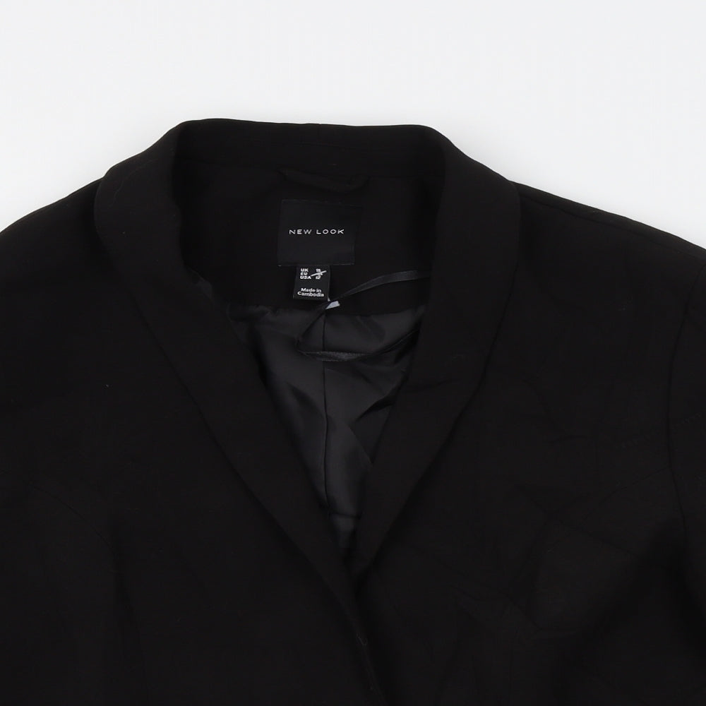 New Look Womens Black   Jacket Blazer Size 16