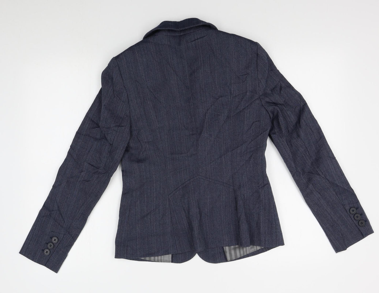 NEXT Womens Blue Striped  Jacket Blazer Size 10