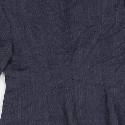 NEXT Womens Blue Striped  Jacket Blazer Size 10