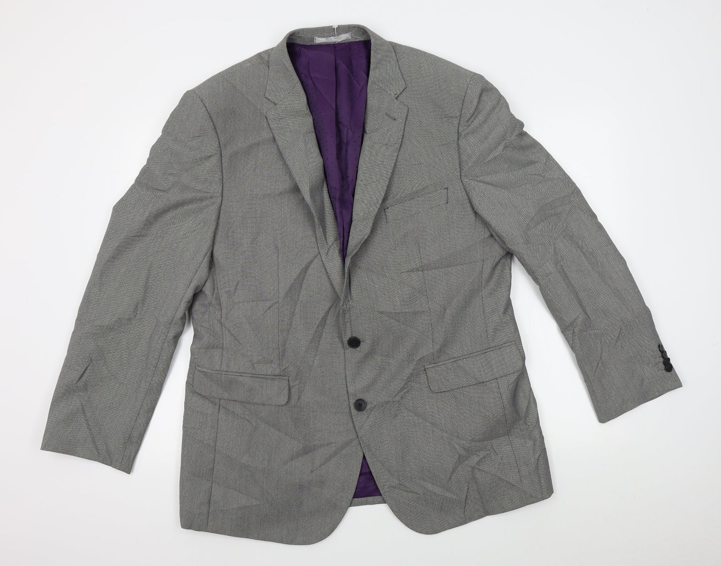 Mens UK Size 44 Matalan Regular Grey Suit Jacket
