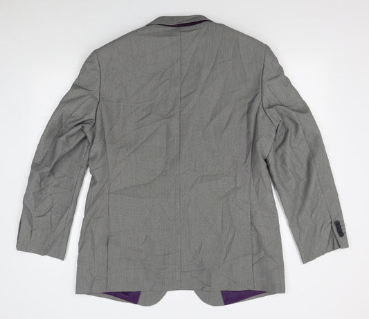 Mens UK Size 44 Matalan Regular Grey Suit Jacket