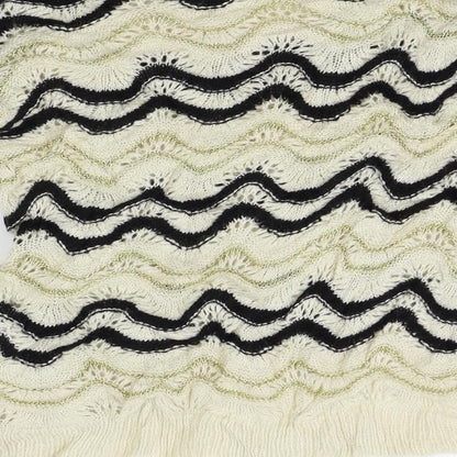 FOREVER 21 Womens Ivory Striped  Pullover Jumper Size XS