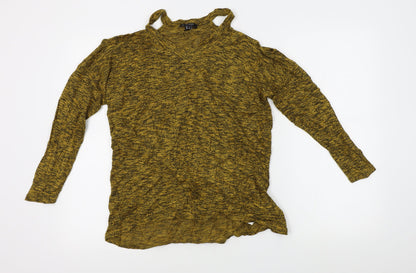 Womens UK Size S New Look Yellow Pullover Jumper
