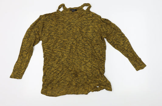 Womens UK Size S New Look Yellow Pullover Jumper