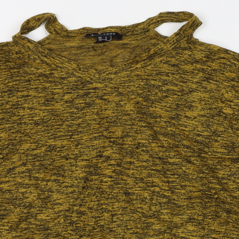 Womens UK Size S New Look Yellow Pullover Jumper