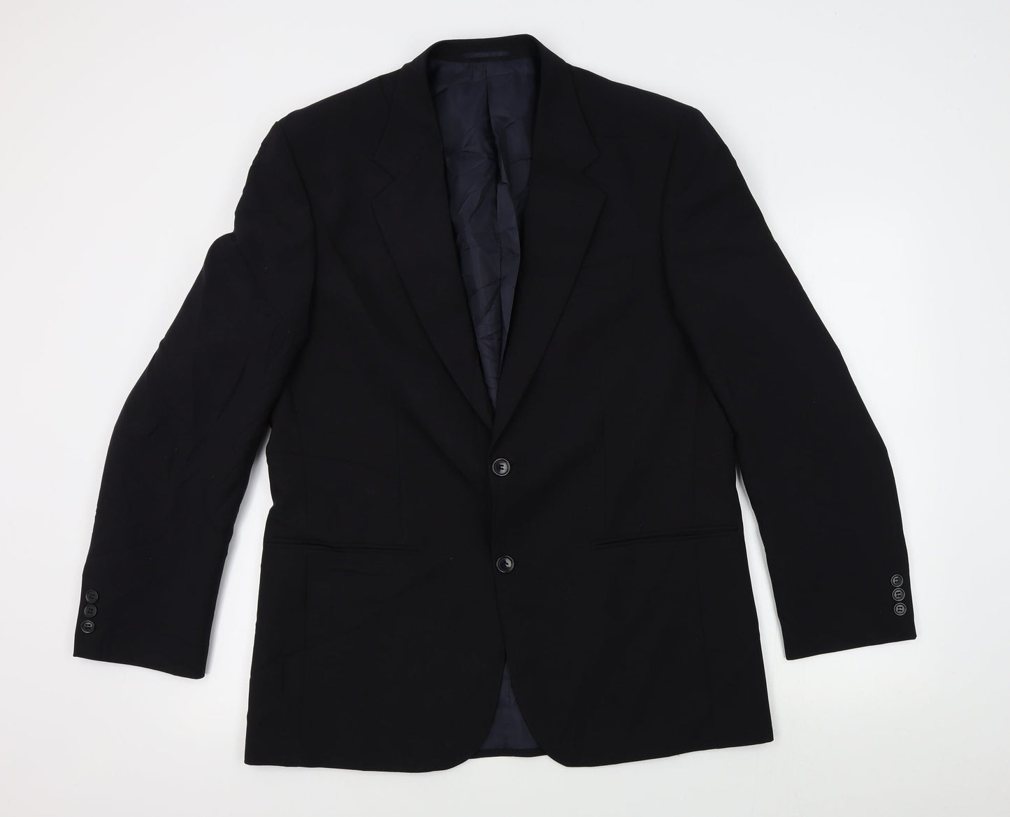 Mens UK Size  Preworn Regular Black Suit Jacket