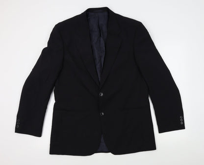 Mens UK Size  Preworn Regular Black Suit Jacket