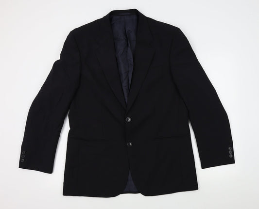 Mens UK Size  Preworn Regular Black Suit Jacket