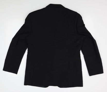 Mens UK Size  Preworn Regular Black Suit Jacket