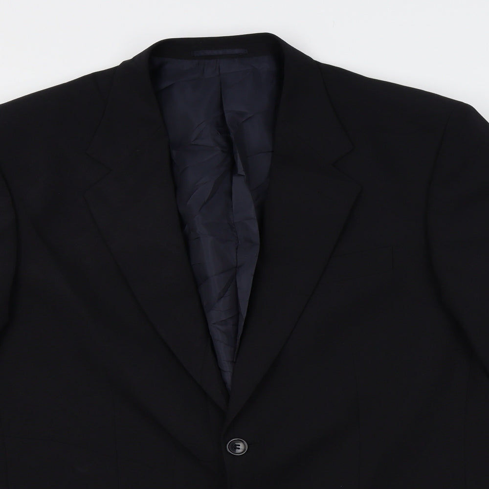 Mens UK Size  Preworn Regular Black Suit Jacket