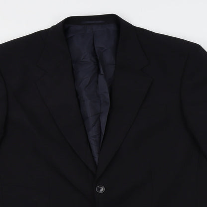 Mens UK Size  Preworn Regular Black Suit Jacket