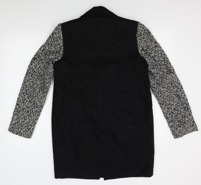 Atmosphere Womens Black   Overcoat Coat Size 10