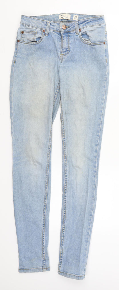 Womens UK Size 6 C Denim Regular Fit Skinny Blue Jeans