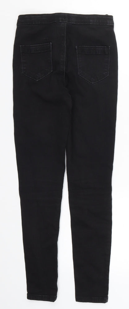 Candy Couture Girls Black  Denim Skinny Jeans Size 12 Years