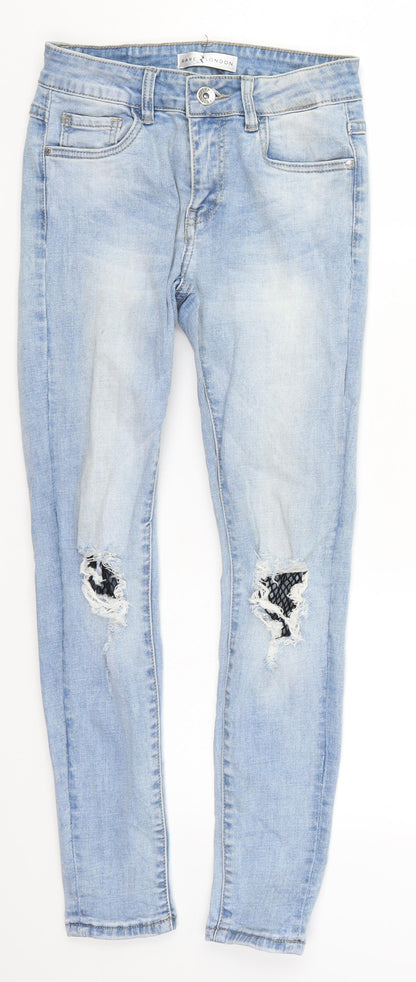 Rare London Womens Blue  Denim Skinny Jeans Size 24 in L25 in - Netting