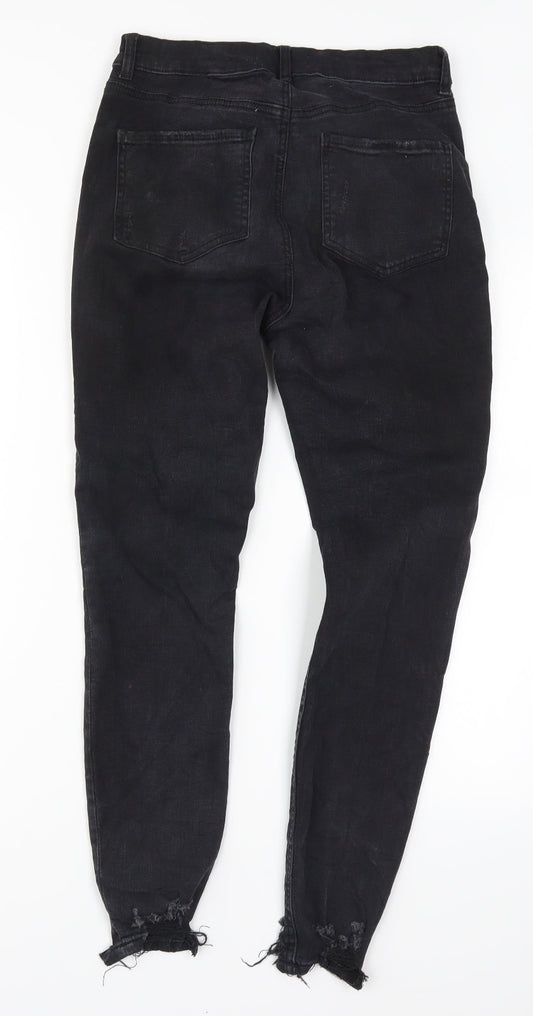 Denim Co Womens Black  Denim Skinny Jeans Size 12 L28 in