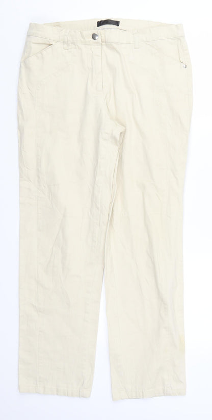 Womens UK Size 32 in BPC Regular Fit Chino Beige Trousers