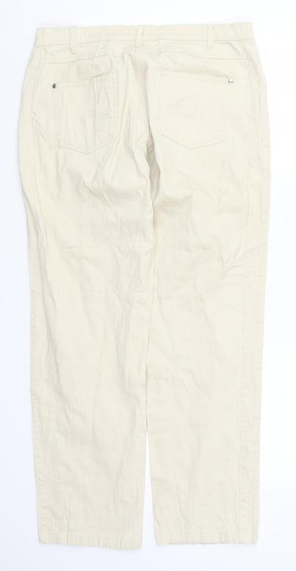 Womens UK Size 32 in BPC Regular Fit Chino Beige Trousers