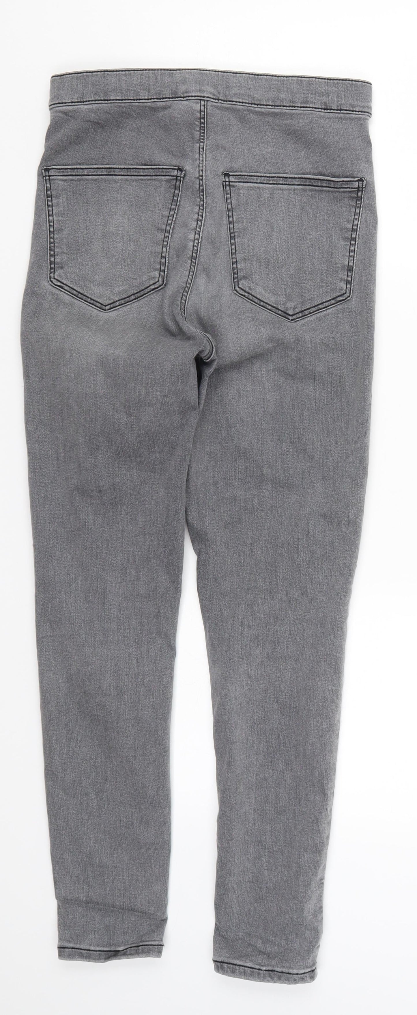 Topshop Womens Grey  Denim Skinny Jeans Size 30 in L25 in