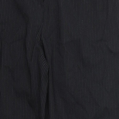 George Womens Black Striped  Trousers  Size 12 L28 in