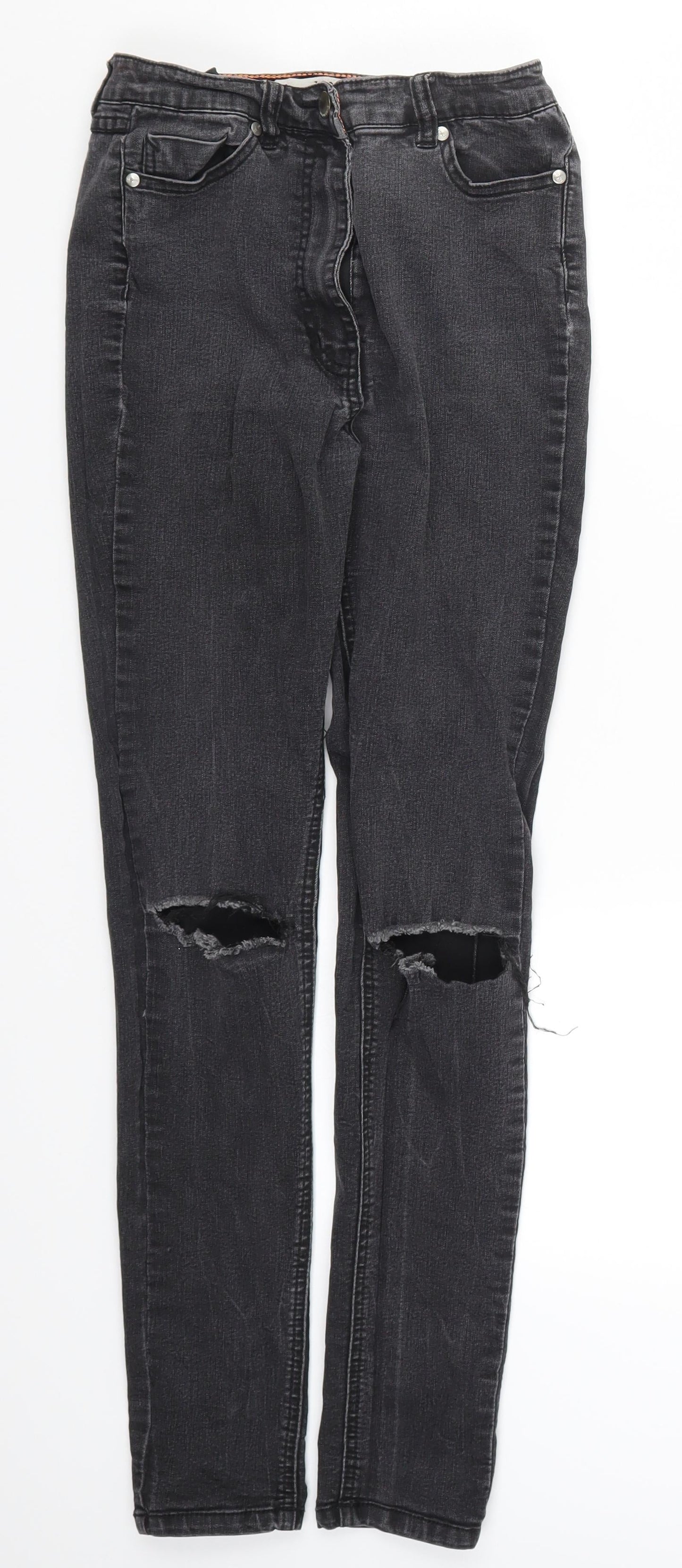 South Womens Grey  Denim Skinny Jeans Size 8 L28 in